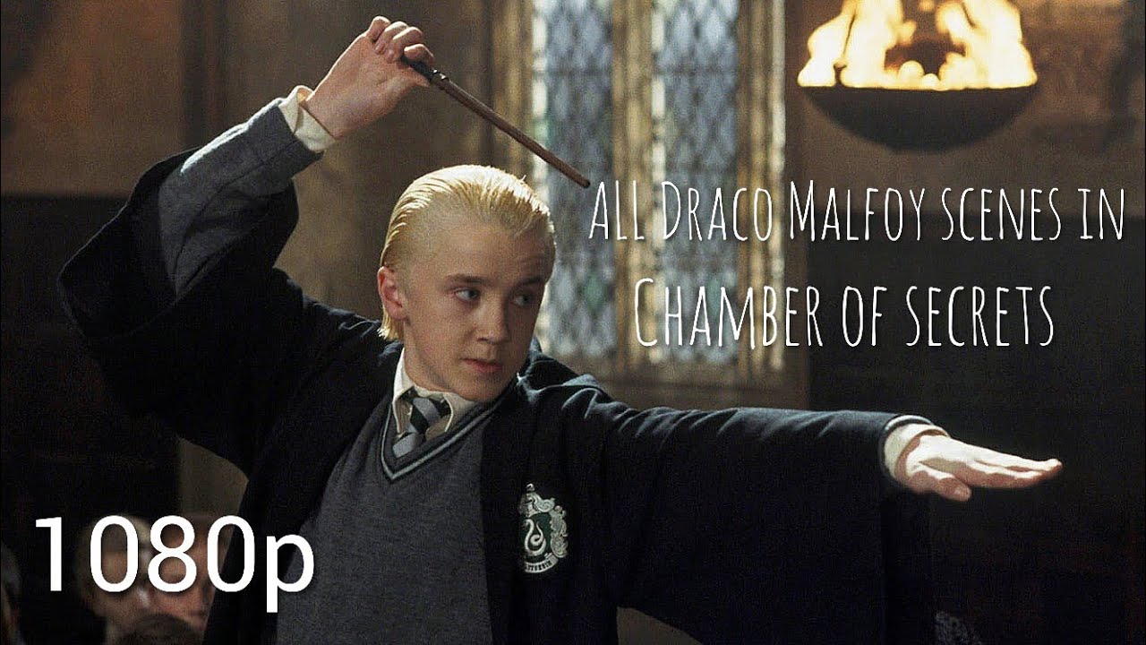ALL Draco Malfoy scenes in Chamber of secrets [1080p]