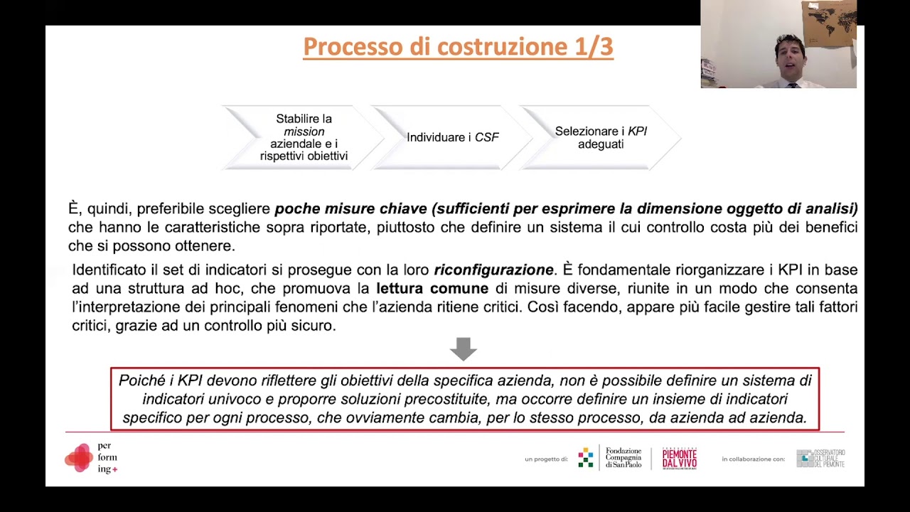 INDICATORI DI PERFORMANCE