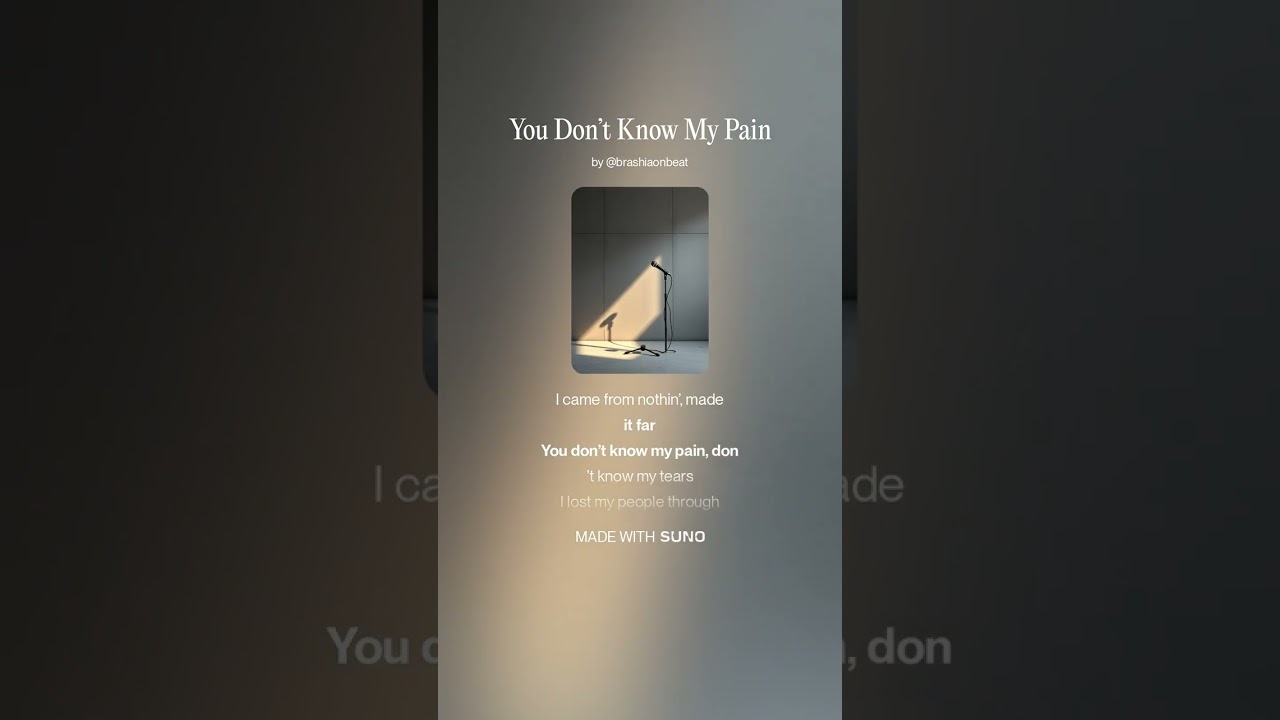 You Don’t Know My Pain