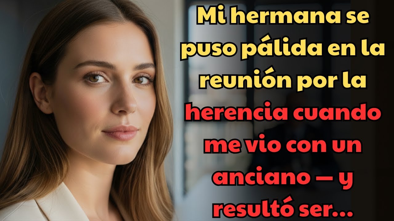 Mi hermana se puso pálida en la reunión por la herencia cuando me vio con un anciano —y resultó ser…