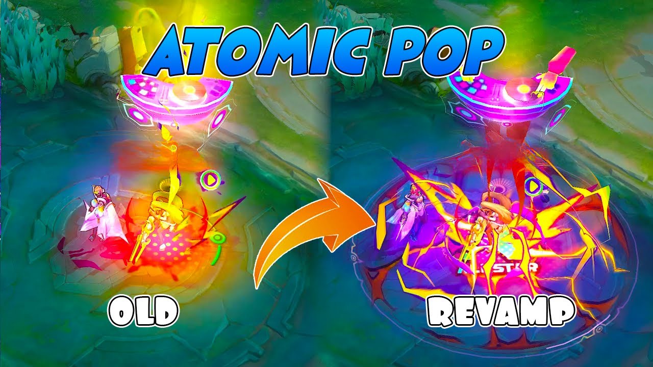 Por&oacute;wnanie efekt&oacute;w umiejętności Eudora Atomic Pop Revamp i OLD