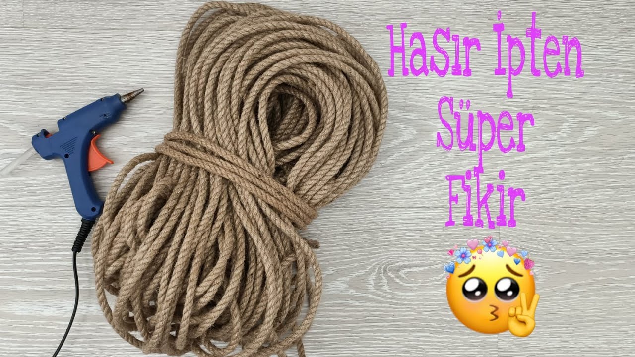HASIR İP -JÜT İP İLE RUNNER YAPIMI / DIY JUTE CRAFTS İDEAS
