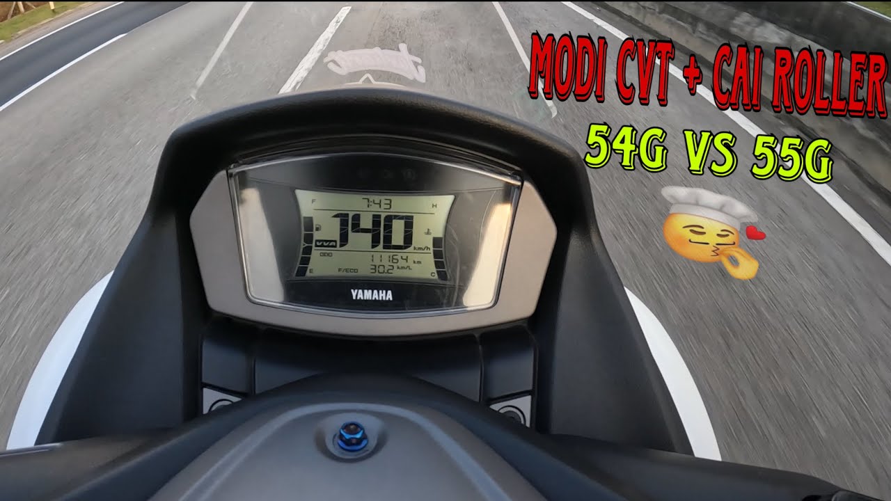NMAX 155 V2 CVT MODIFICATIONS | 54g VS 55g ROLLER