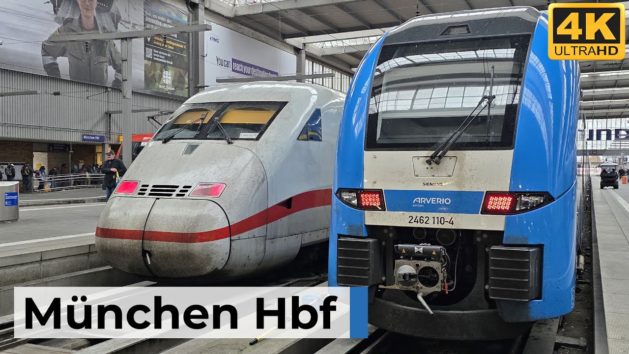 München Hbf 06.10.2025 - Morgenverkehr mit internationalen Zügen & beeindruckenden Abfahrten