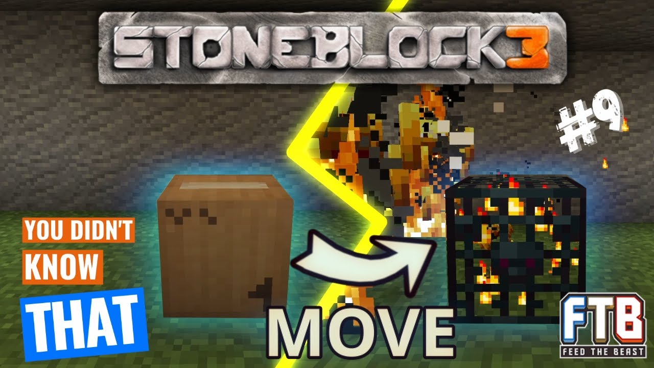 How to EASY TRANSPORT SPAWNERS!! STONEBLOCK 3 - #9