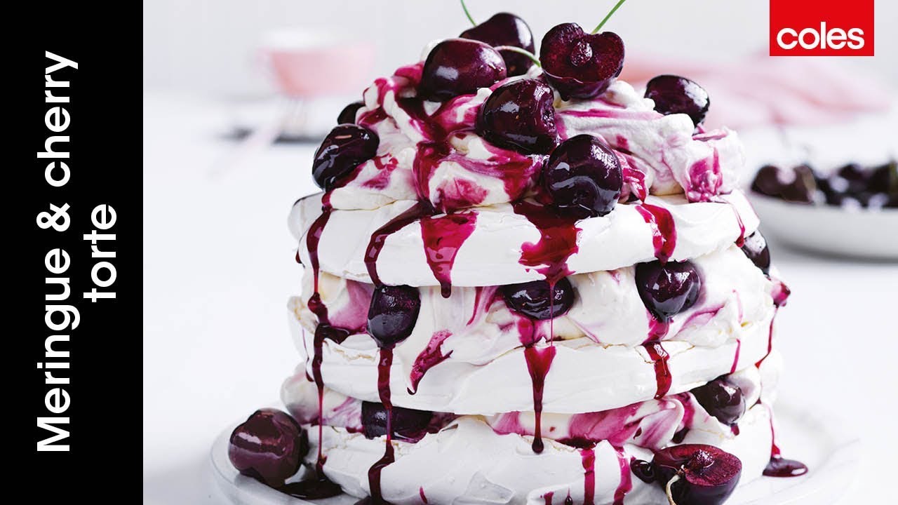 Meringue & cherry torte