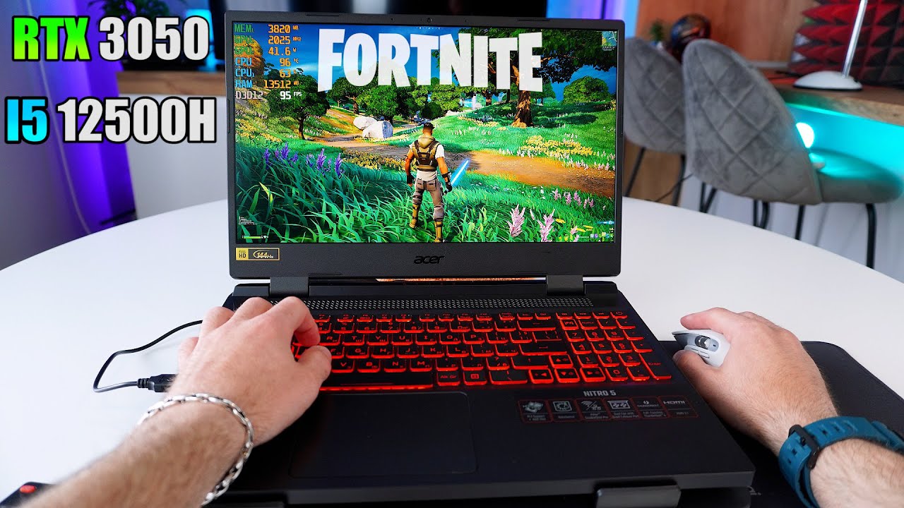 FORTNITE | Acer Nitro 5 |  RTX 3050, i5 12500H | POV Gameplay Test, Frame Rate, Graphics |