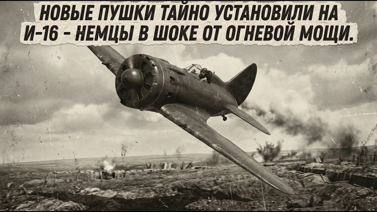 Секретные пушки на И-16: немцы были в шоке от неожиданной огневой мощи