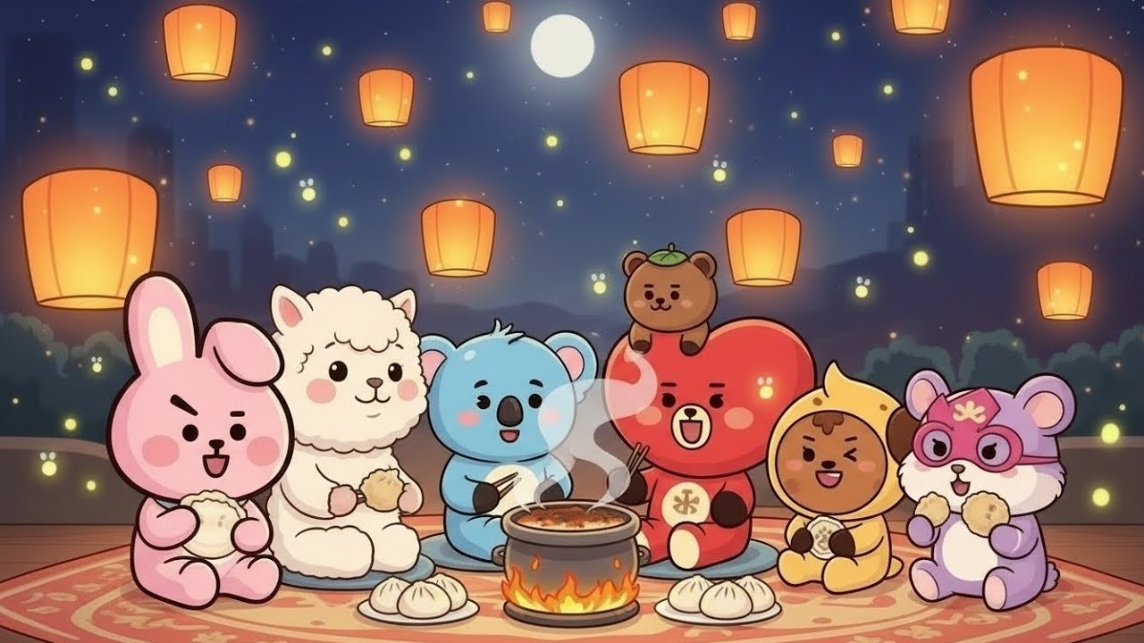 🌸 The Day OT7 Burned the Rice 🍚🔥  #bt21 #army #cuteanimation 