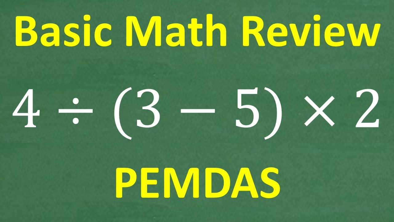 4 divided by (3 - 5) x 2 =? MANY will Get WRONG!! Simple Basic Math ERROR!