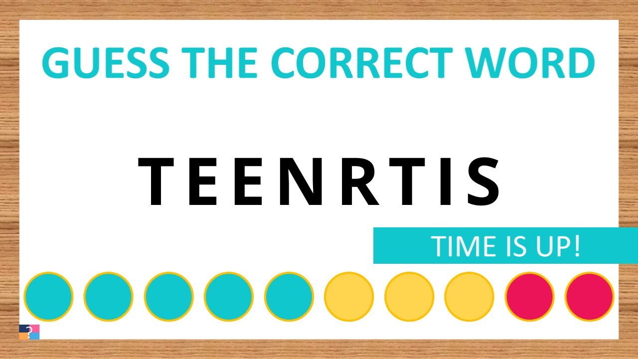 Guess the Correct Word! Unscramble in Record Time! 8 Letters | Agent Quiz