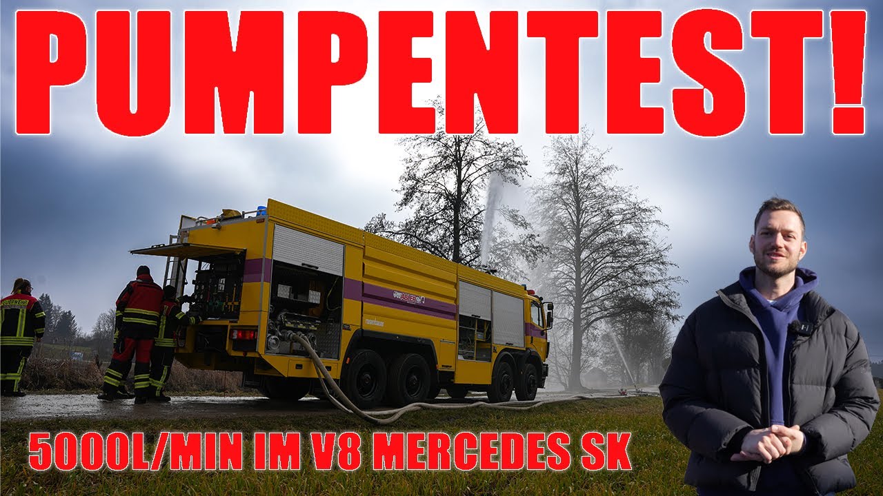 PUMPENTEST im V8 Mercedes 3238 SK! Schafft er die 5000L/MIN?! Unsere Kunden wollen es wissen!