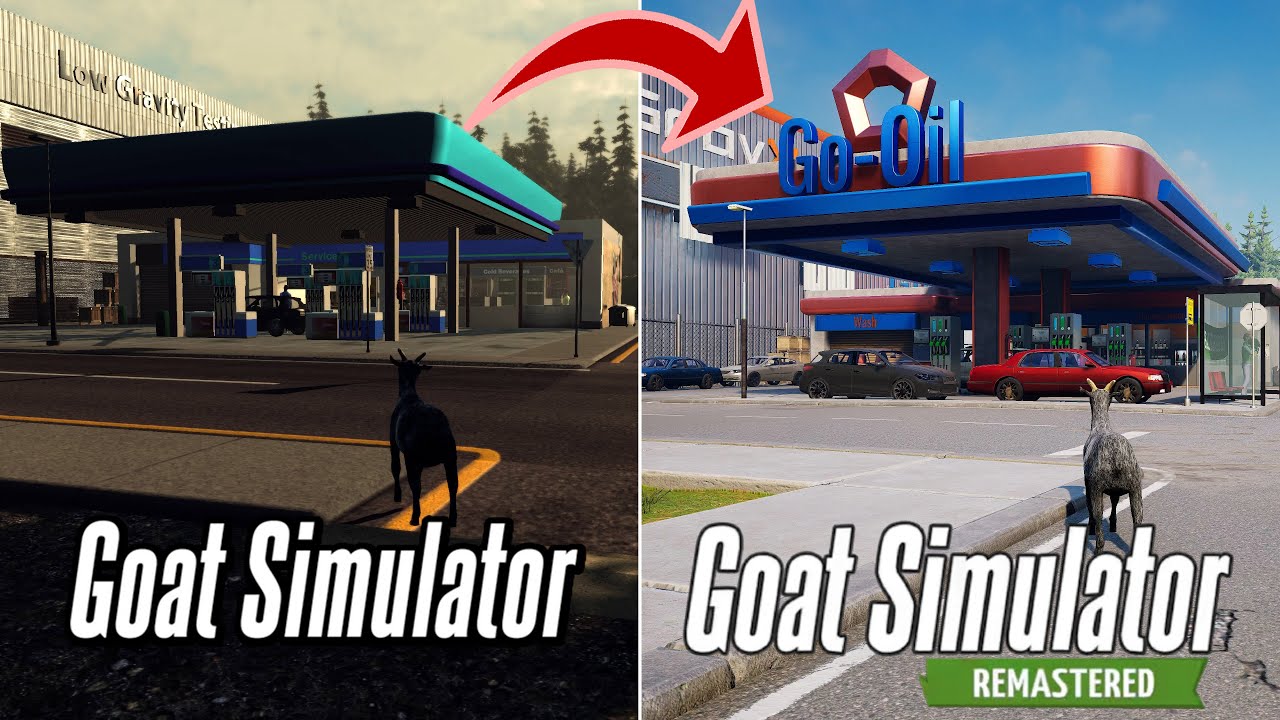 Goat Simulator: Remastered vs Original | Graphics & Details Comparison