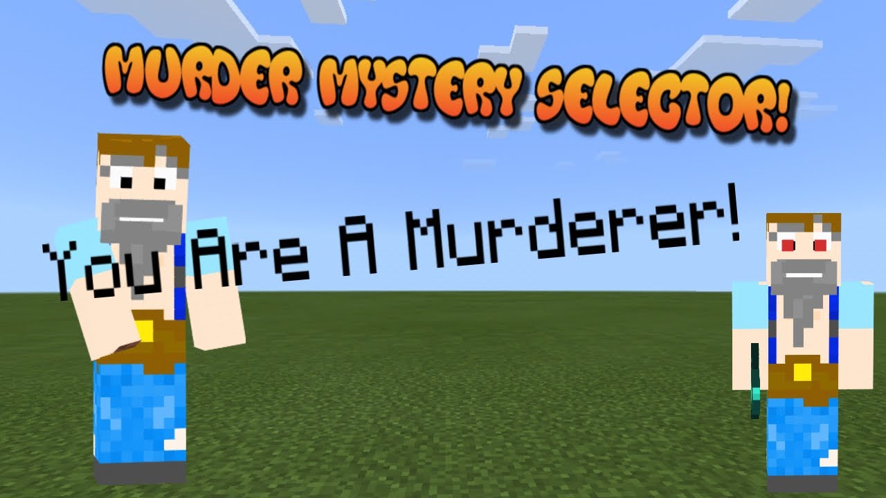 How to make *MURDER MYSTERY* using Commands in Minecraft: Bedrock Edition!