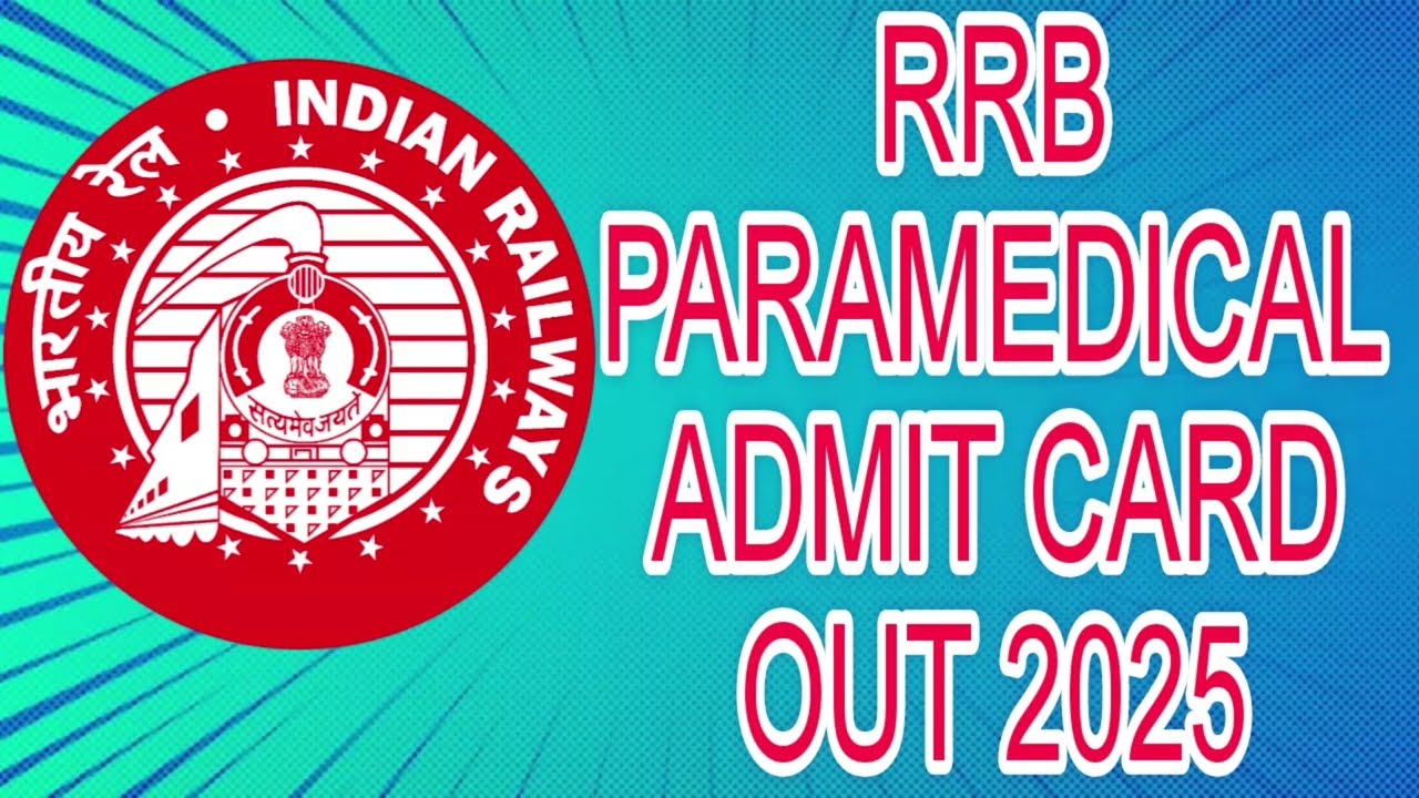 RRB paramedical admit card 2025 || How to download rrb paramedical admit card 2025