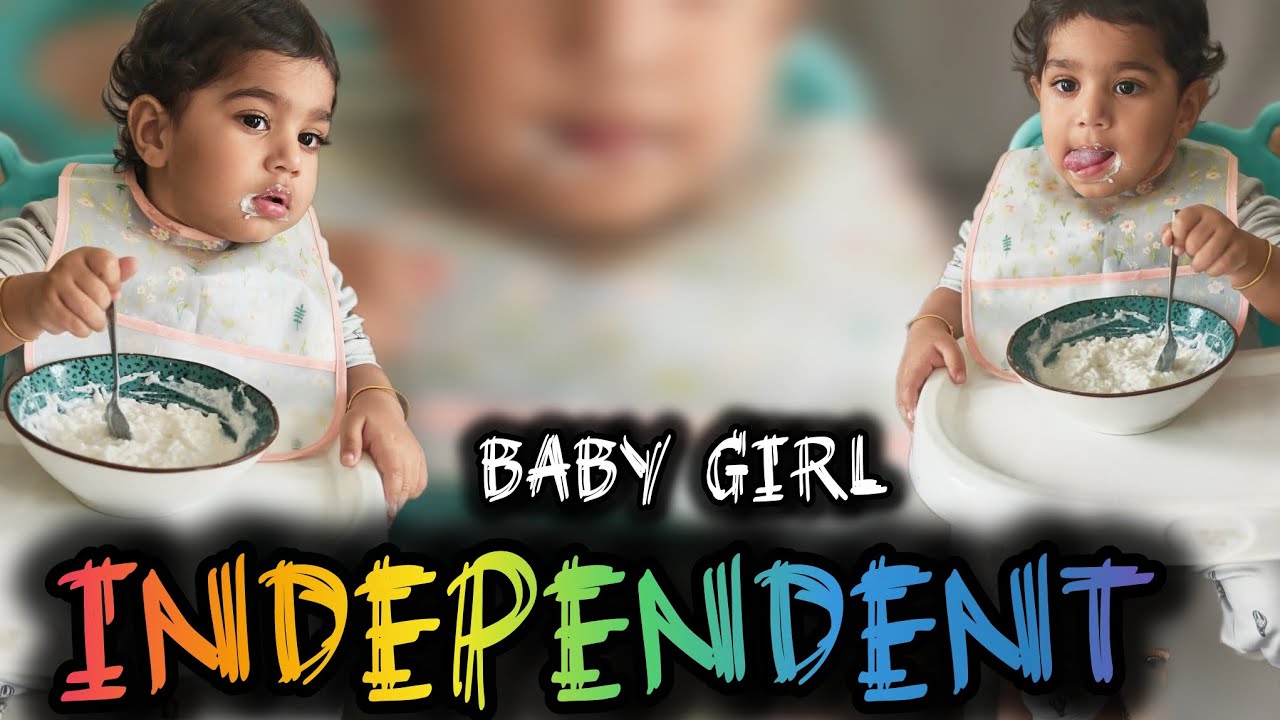 My Baby Girl Eating on Her Own 🥣💖 | Independent Baby
