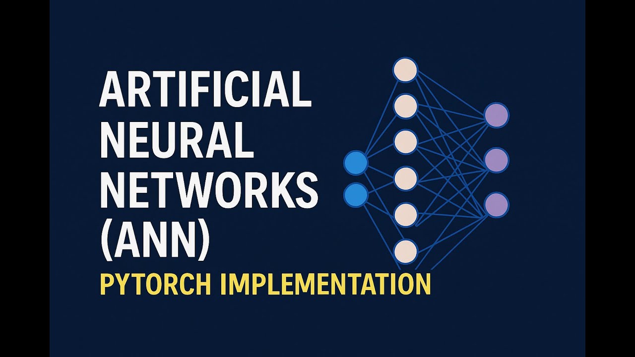 Artificial Neural Networks (ANN) + PyTorch Implementation in 8 Mins! #artificialneuralnetwork