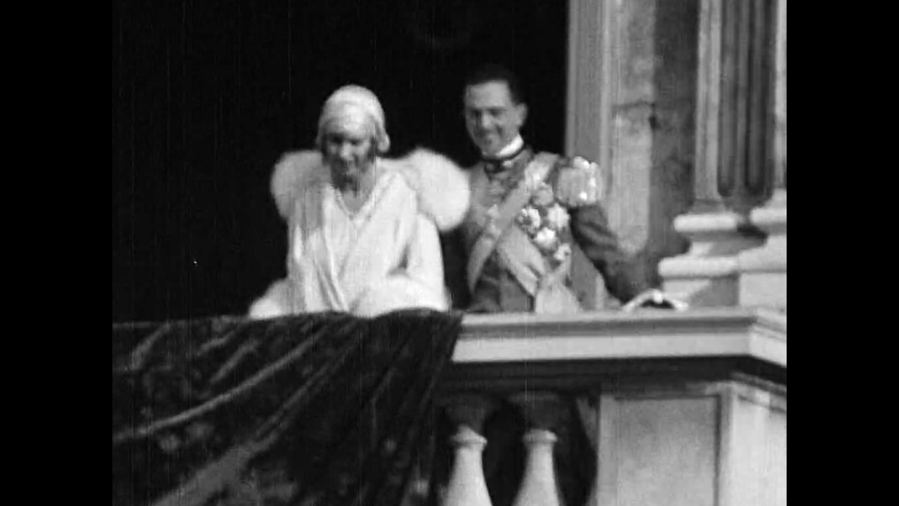 Matrimonio di Umberto di Savoia e Maria Jos&eacute; del Belgio | Filmato Raro (1930)