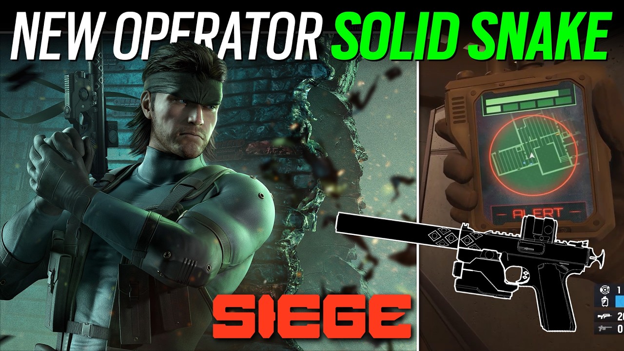 Новый оператор Солид Снейк: геймплей и разбор - 6News - Rainbow Six Siege - Операция 