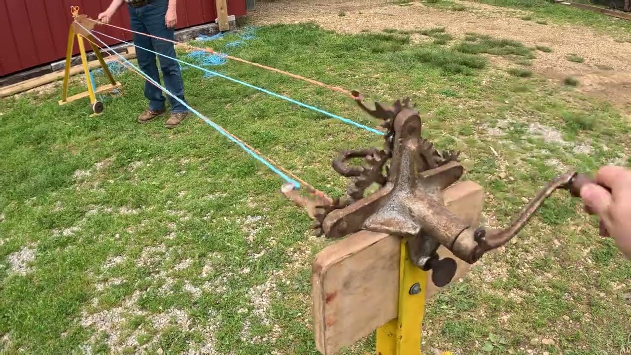 Rope Making Demonstration ~ Antique Rope Maker