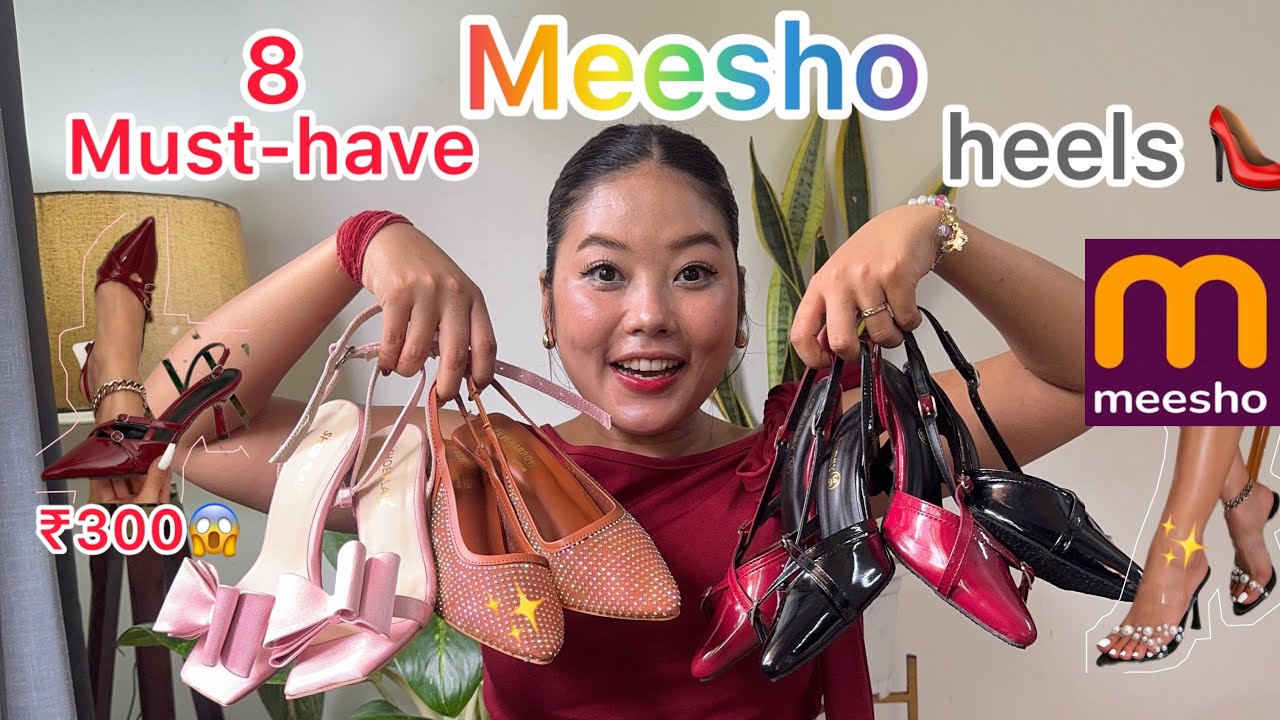 ✨“Festive special👠✨unboxing VIRAL Meesho heels”|starting₹300😱affordable &trendy footwear haul