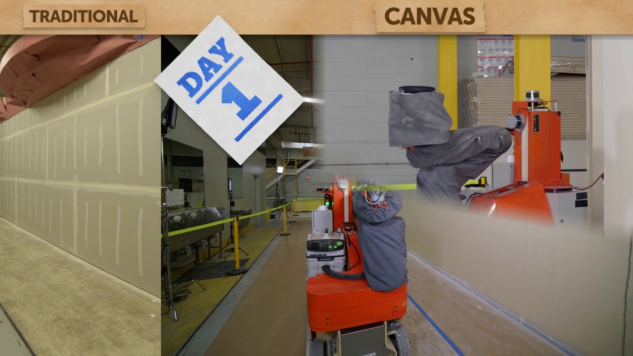Side by Side Comparison: Canvas vs. Traditional Drywall Finishing