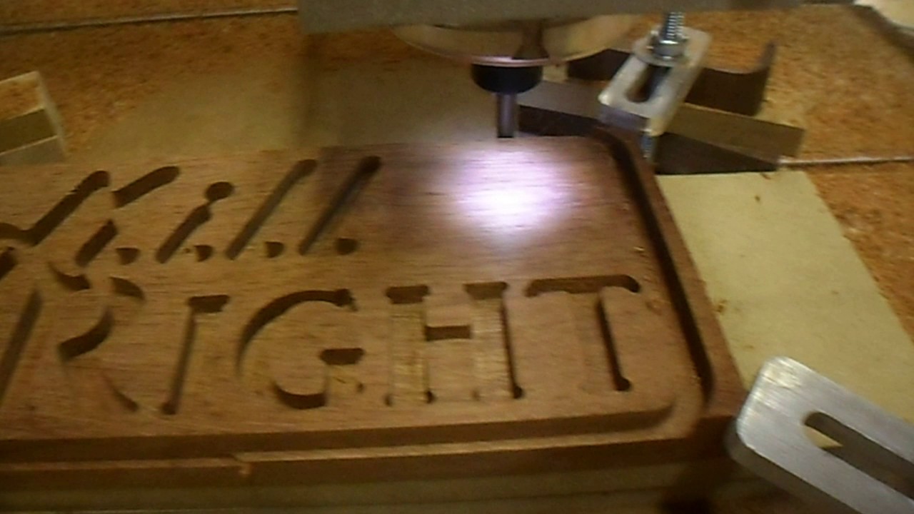 MillRight CNC Carve King cutting jatoba for inlay
