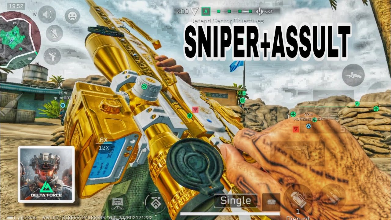 DELTA FORCE MOBILE : SNIPER WITH ASSAULT | CRACKED MAP