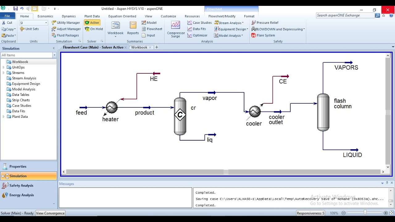 Производство толуола из н-гептана с использованием конверсионного реактора и мгновенного сепарато...