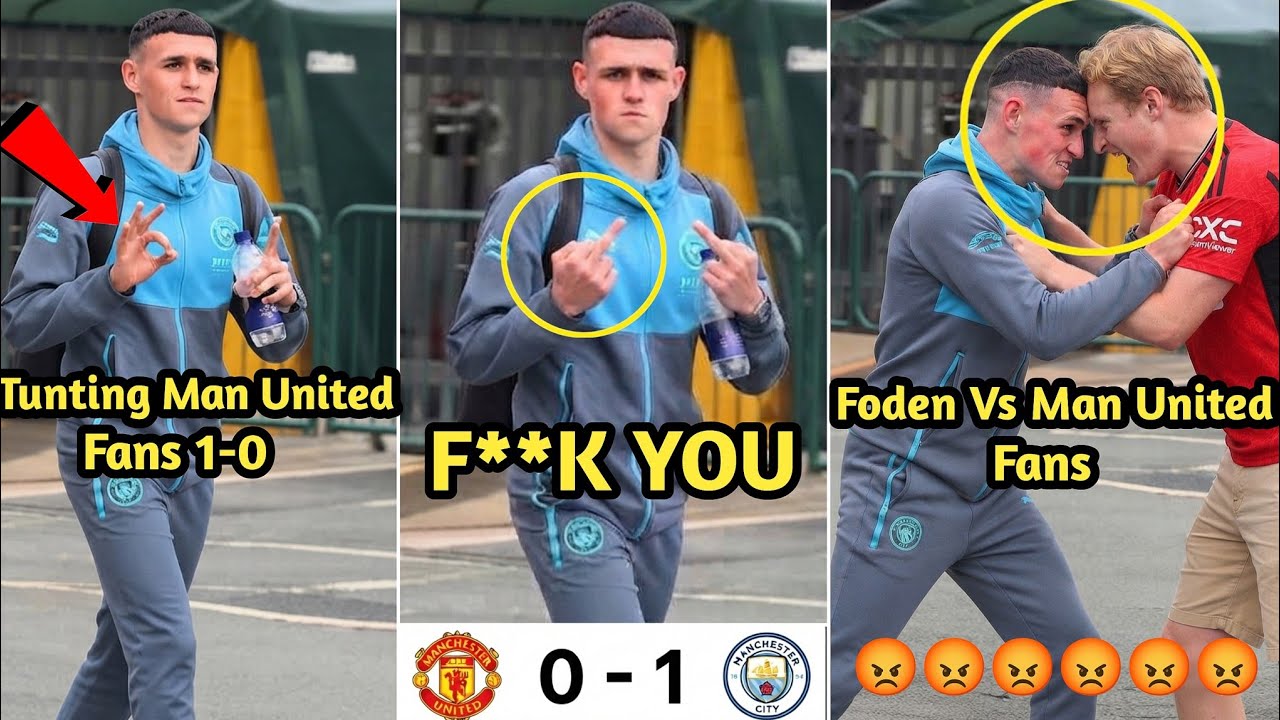 Crazy Things Foden Did To Manchester United Fans While Leaving Old Trafford After Man City Won 1-0