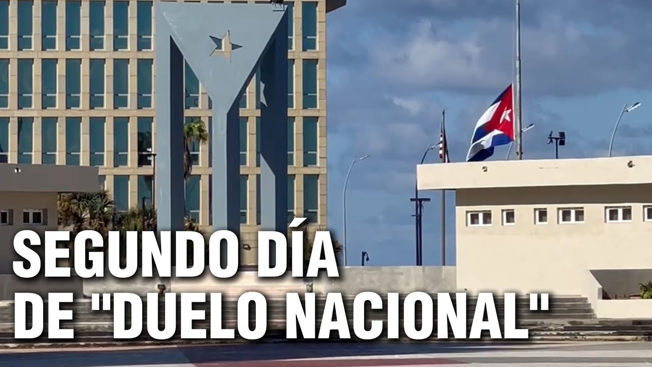 As&iacute; se ve el Duelo Nacional por los militares cubanos fallecidos en Venezuela