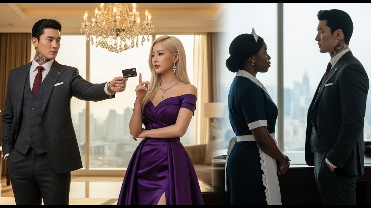 Mafia BOSS hands CREDIT card to 5 Lady to test them,but what the BLACK MAID did shocked him..