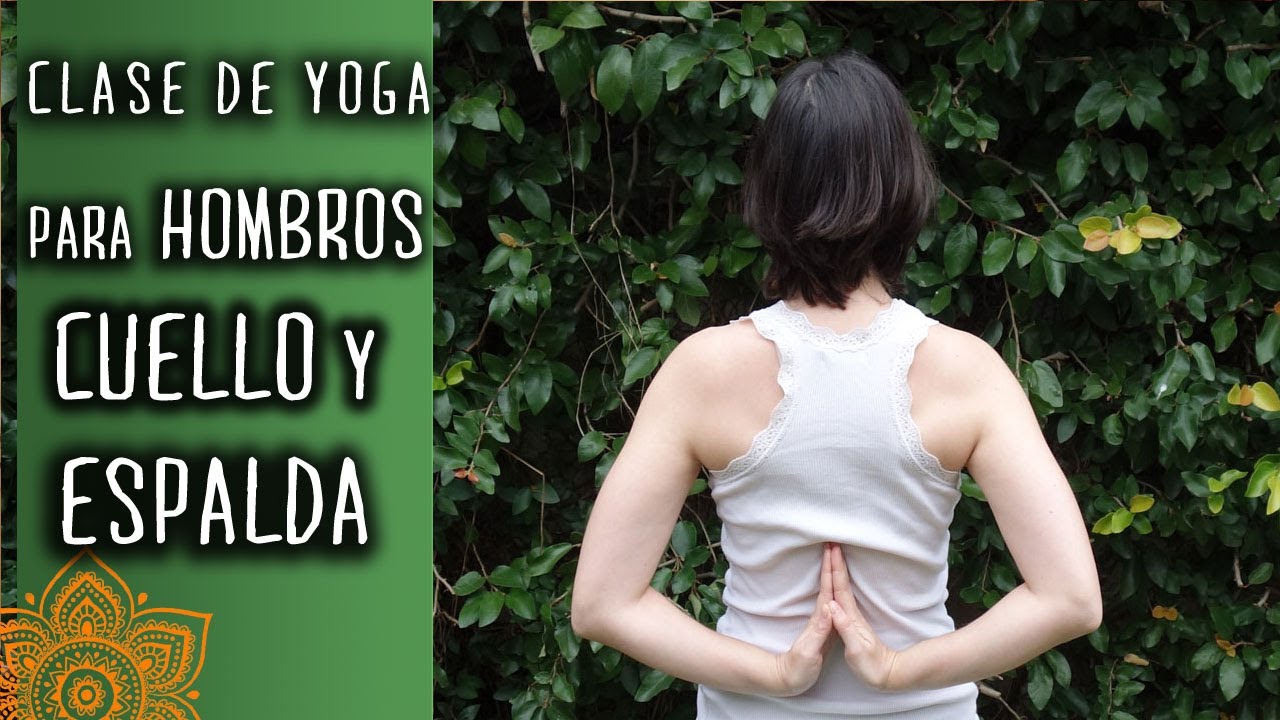 Clase de Yoga, alivia contracturas Espalda alta, cuello y hombros -PuntodeYoga- Nivel Principiante