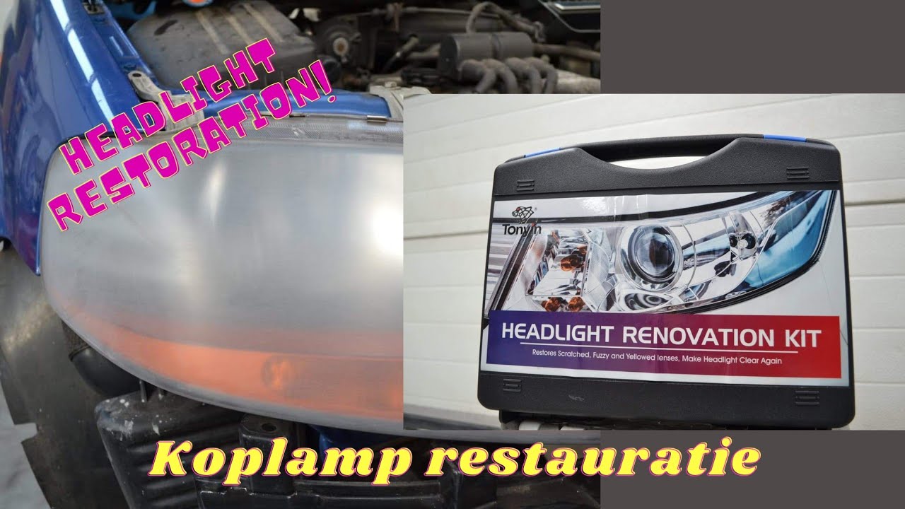 HEADLIGHT RESTORATION KIT!!! /KOPLAMP POLIJSTEN RESTAURATIE /TONYIN