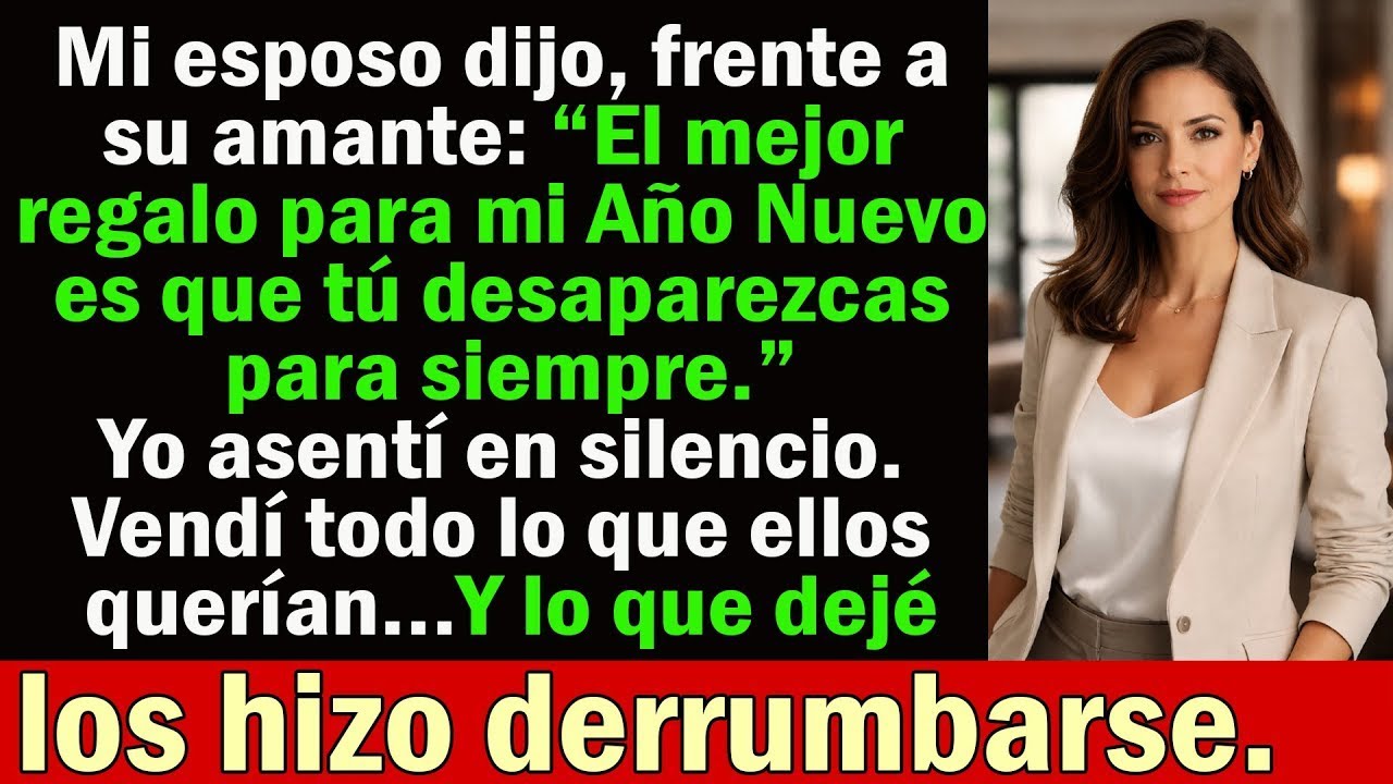 Mi esposo dijo frente a su amante: “Desaparece para siempre.” Yo asentí… y colapsaron