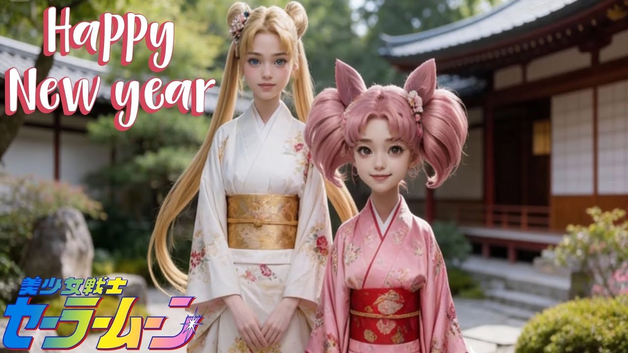 Happy New Year🎍Sailormoon&Sailorchibimoon's New Year/あけましておめでとう🎍セーラームーンとセーラーちびムーンのお正月