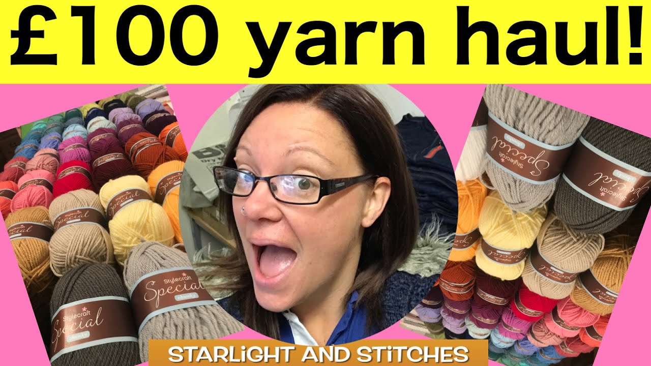 My first upload! Wool warehouse yarn haul - all the colours of the rainbow!