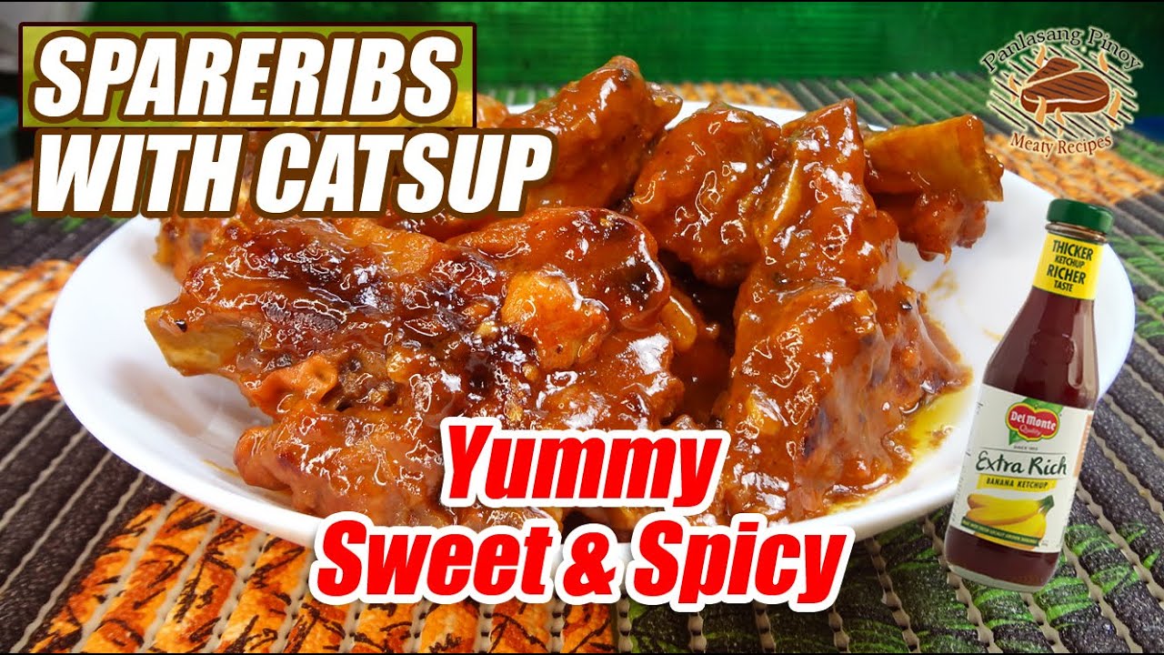SPARERIBS WITH CATSUP 🍖 SWEET AND SPICY SPARERIBS WITH BUTTERY TASTE!