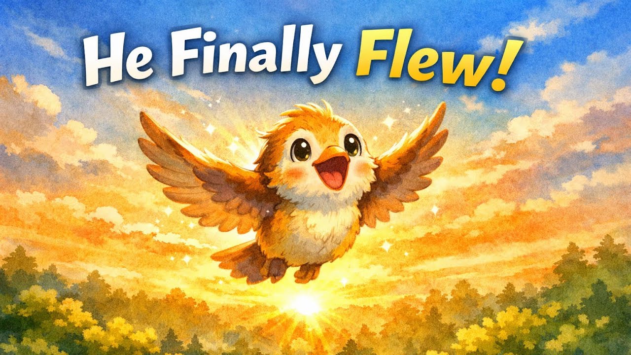 ⭐ He Finally Flew! 🐦 | A Beautiful Kids Story About Never Giving Up#cute#viral#kids 