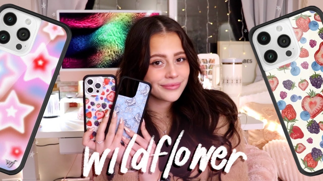 Wildflower iPhone 15 Pro Max Cases (aka the it girl phone cases)🫐⭐️⛸️✨