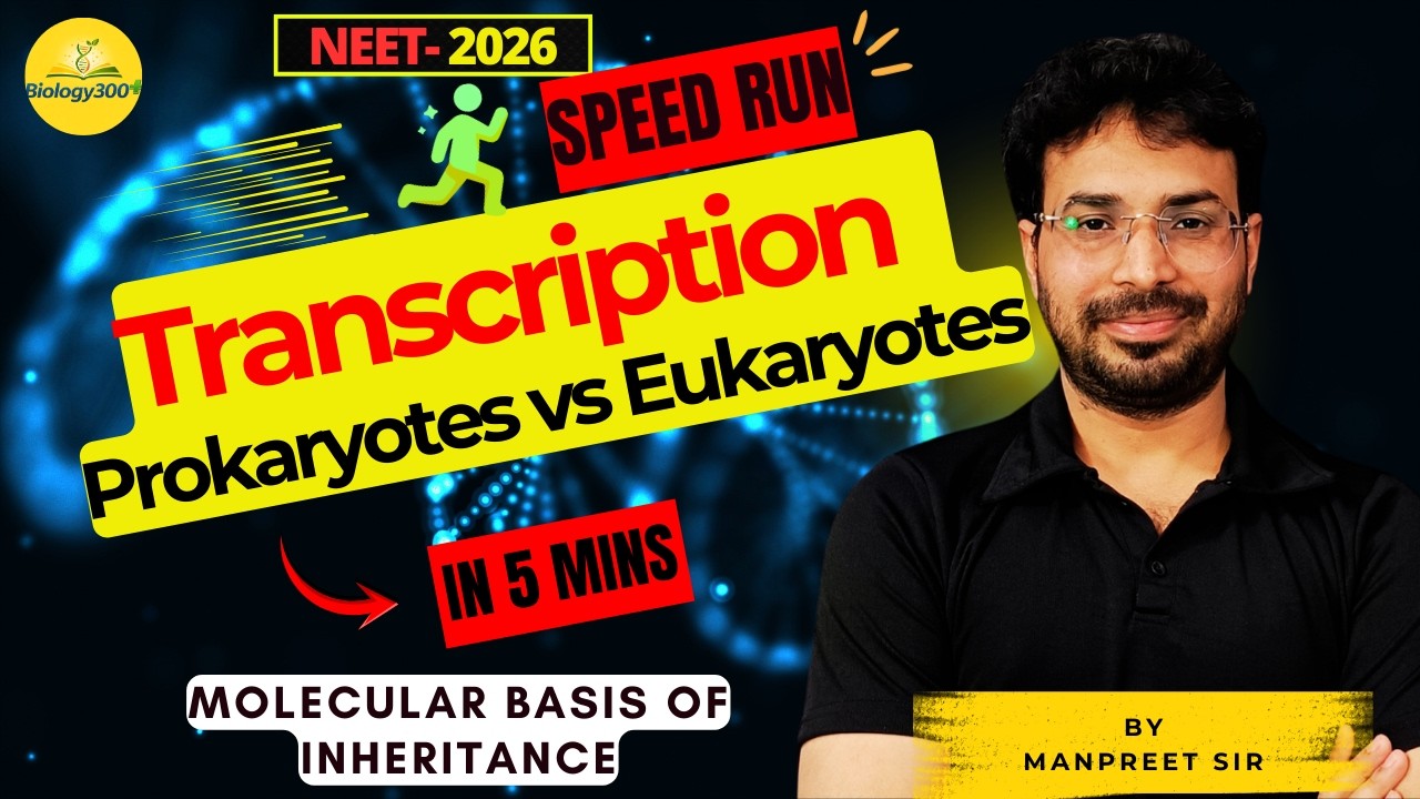 Still Confused? Prokaryotic vs Eukaryotic Transcription Explained | NEET Genetics |Botany