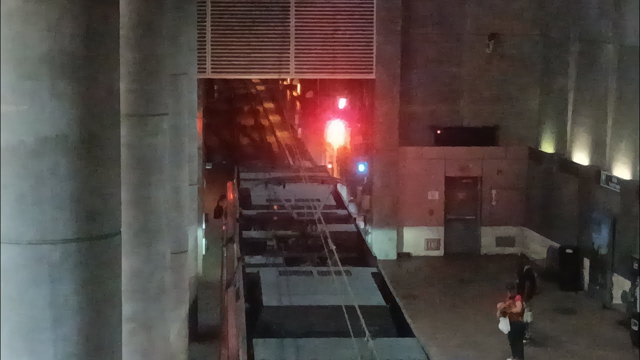 Red Over Yellow Signal For Out Of Service MTS Trolley (SDSU Transit Center)
