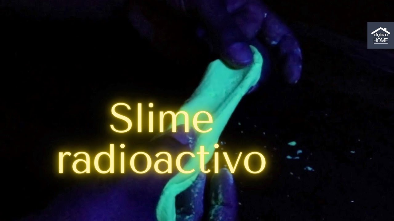 Slime que brilla en la oscuridad // Experimentos de ciencia para realizar en casa