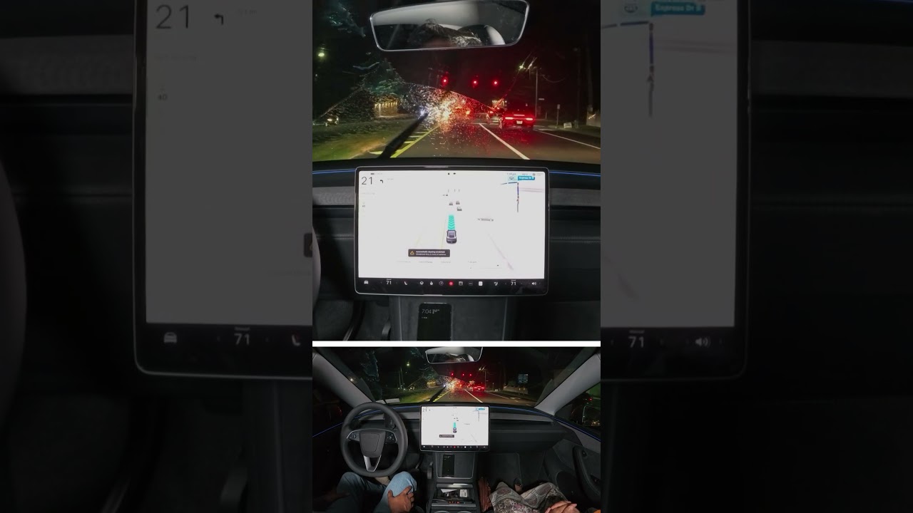 Tesla FSD 14.1.3 Narrow Field Washing