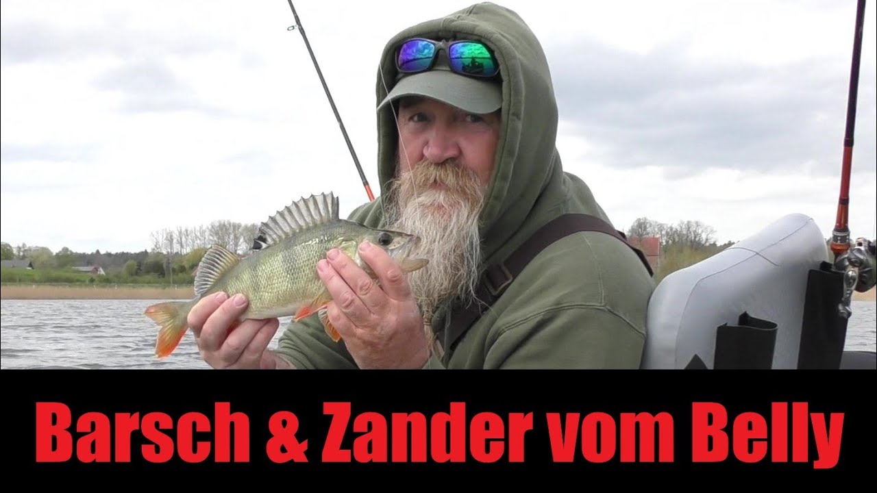 Barsch & Zander angeln - mit dem Belly Boot auf einem kleinen See angeln - Anglerschwatz