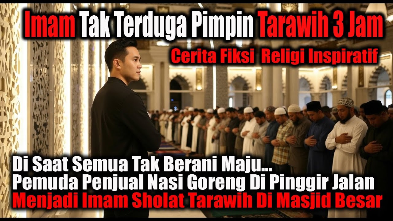 Di Saat Semua Tak Berani Maju,Pemuda Penjual Nasi Goreng Menjadi Imam Sholat Tarawih Di Masjid Besar