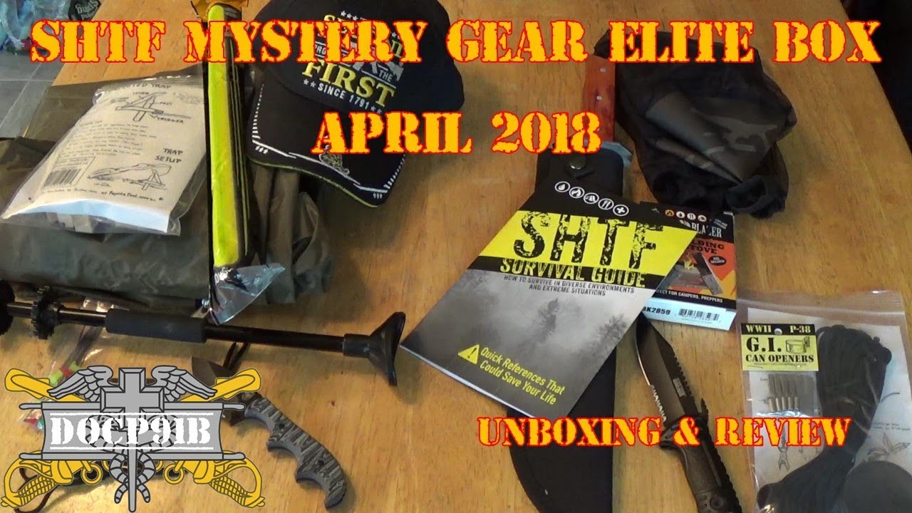 SHTF Mystery Gear ELITE Box - April 2018 Unboxing & Review