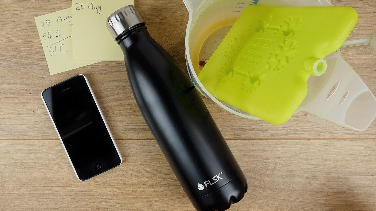 PRAXISTEST: Bleiben Getränke wirklich 24h eiskalt & 18h heiß?! Thermosflasche von FLSK // DEUTSCH