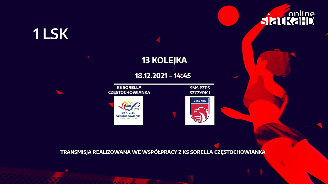 13 kolejka 1LSK: KS SORELLA CZĘSTOCHOWIANKA - SMS PZPS SZCZYRK I