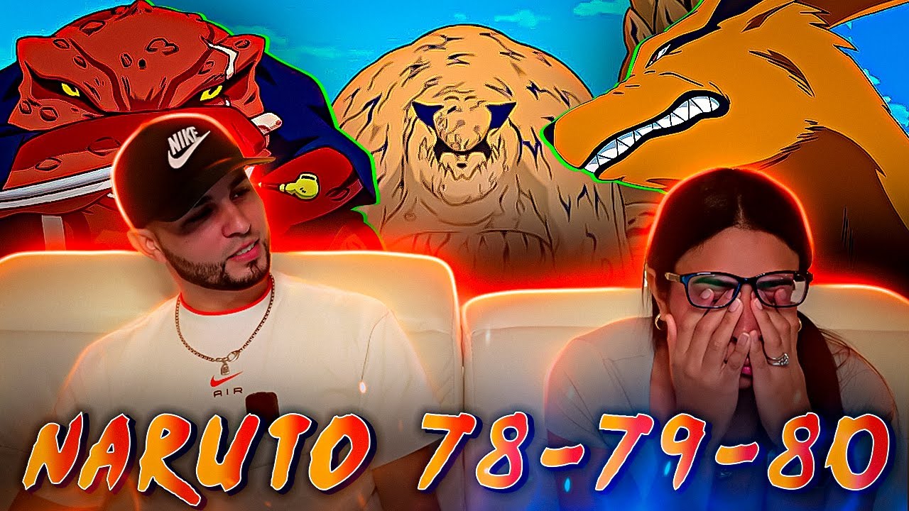 Zorro de Nueve Colas vs Shukaku ¡BATALLA DE MONSTRUOS GIGANTES! 😱 | Naruto Reacción 78-79 y 80